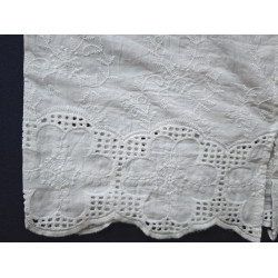 White Embroidered Peasant Top (Short Sleeve)