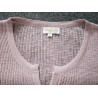 Pink Ribbed Cardigan