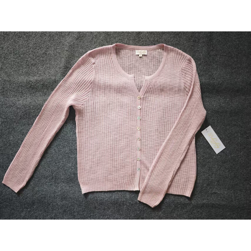 Pink Ribbed Cardigan Pink Ribbed Cardigan