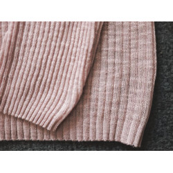 Pink Ribbed Cardigan