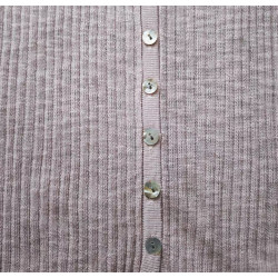 Pink Ribbed Cardigan