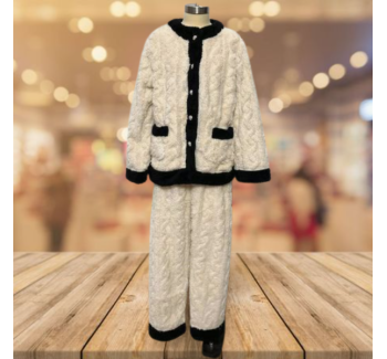 Pajamas Spring and Autumn Cotton Autumn Thin Home Service Two-Piece Suit